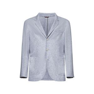 Brunello Cucinelli Men Grey Cashmere Blazer By Brunello Cucinelli